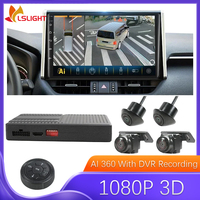 Car Camera For VW Golf 5 6 7 MK7 MK5 MK4 MK6 AI 360° Panoramic 3D Bird View System 1080P DVR Commercial Vehicle MPV Accessories