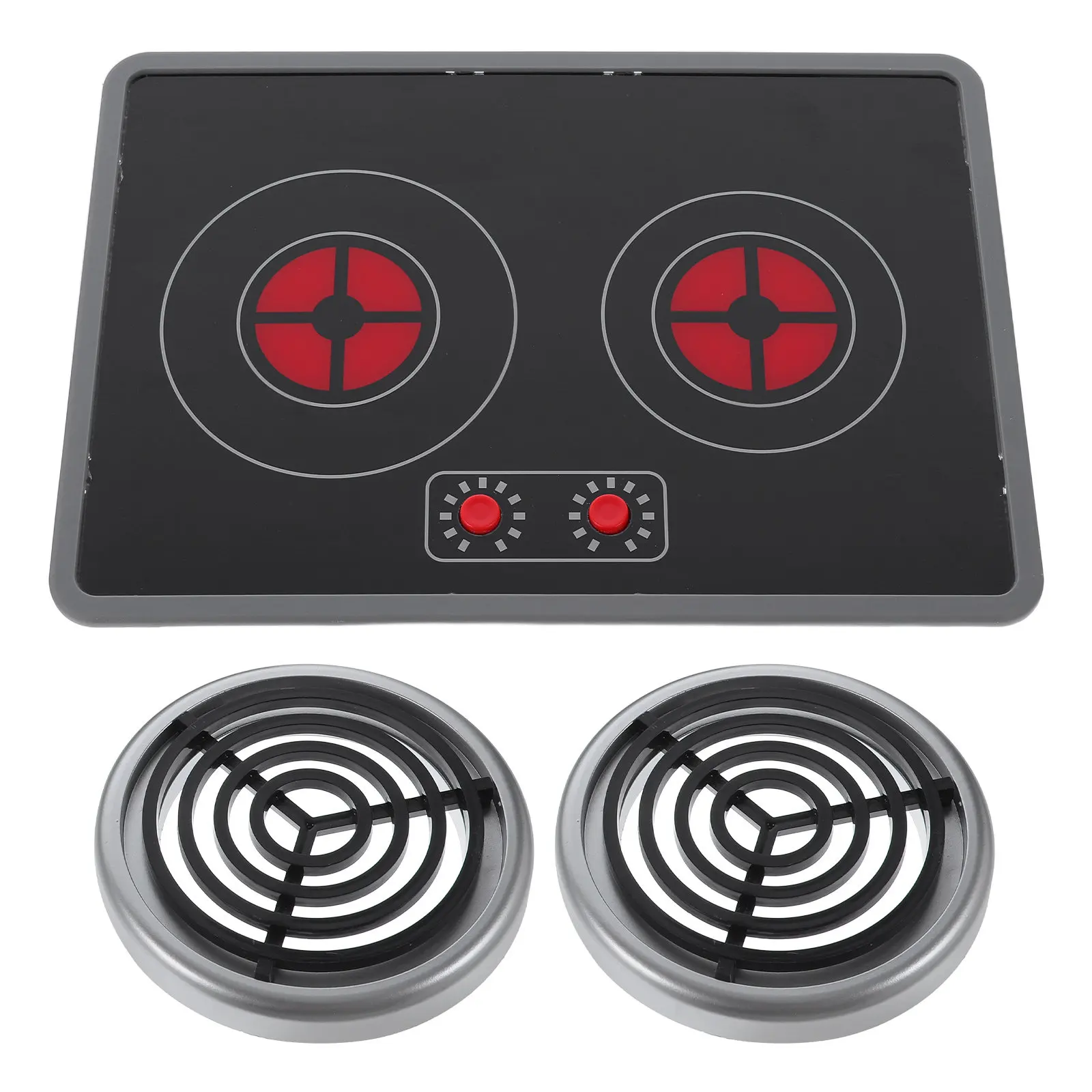 

1Set Simulation Induction Cooker Pretend Kitchen Appliance Set for Children Creative Imaginative Play Realistic Cooking