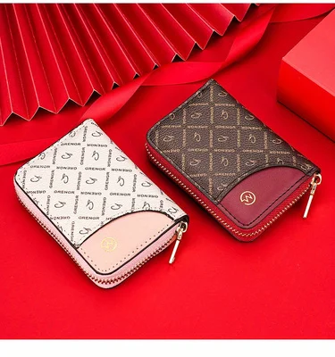 الأوروبية والأمريكية الأزياء الأكورديون حامل بطاقة صغيرة المرأة بطاقة الهوية حقيبة سعة كبيرة متعددة فتحة للبطاقات مكافحة سرقة عملة بور