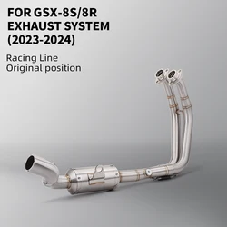 For GSX 8S GSX8S GSX-8S GSX8R 2022- Motorcycle Accessories Engine Exhaust muffler system