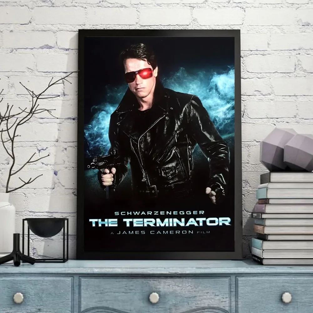 T-terminator Man Poster Self-adhesive Art Poster Retro Kraft Paper Sticker DIY Room Bar Cafe Vintage Decorative Painting