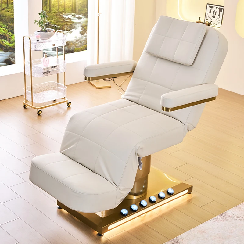 New Electric Massage Beauty Bed SPA Salon Furniture for Eyelash Extensions Facial Skin Care Treatment