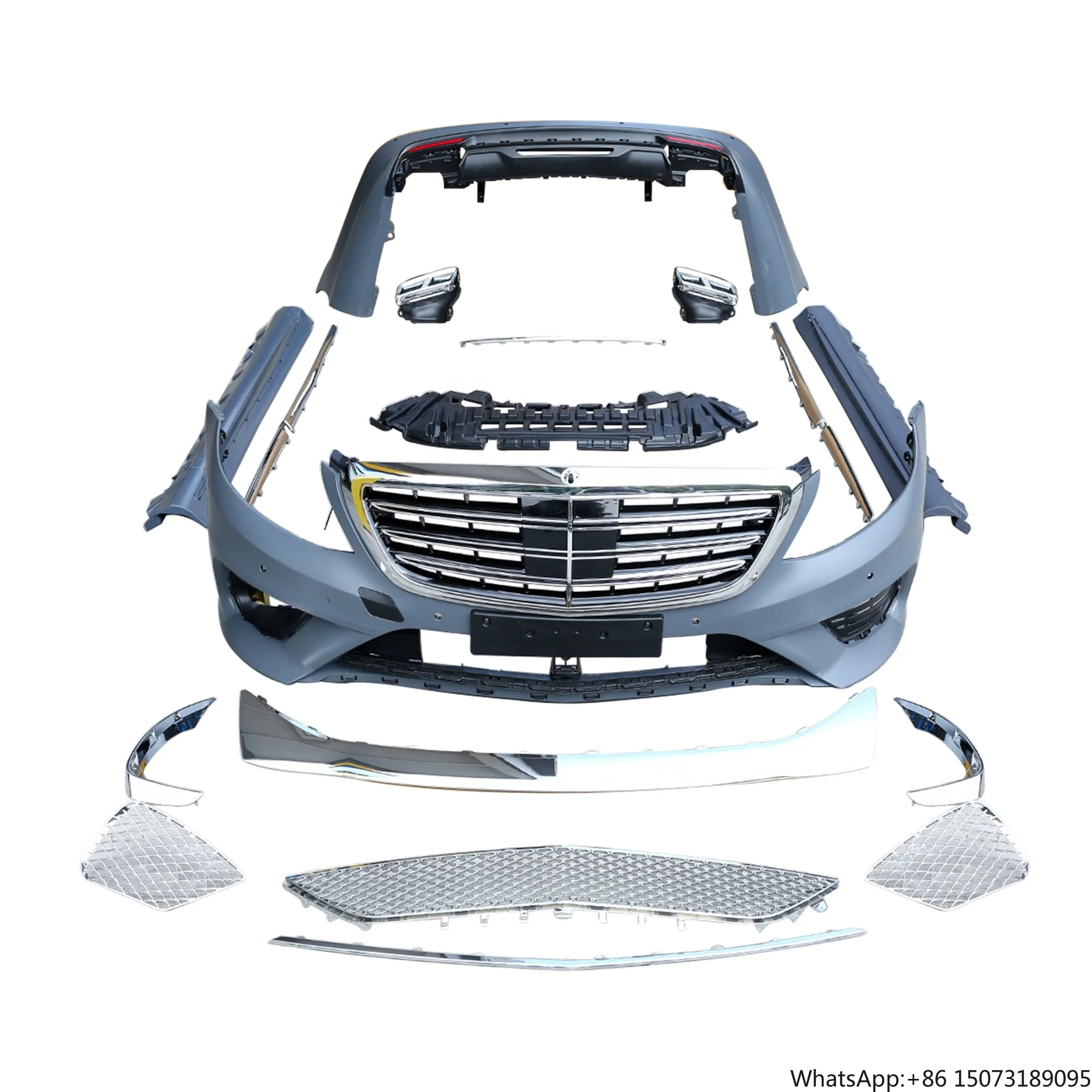 

High Quality for S Class W222 Before LCI Modified to S65 Front Bumper Rear Bumper Bodykit
