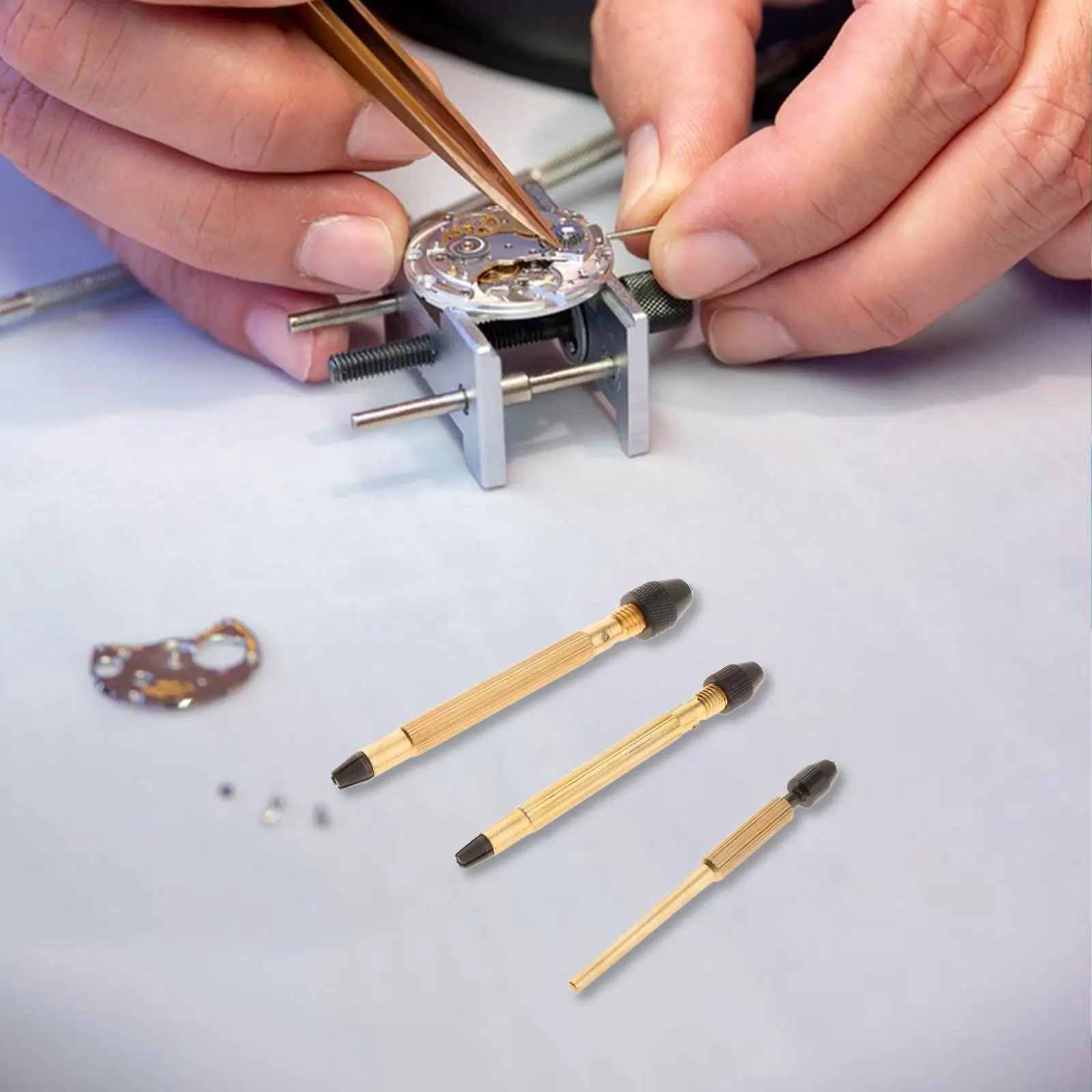 3x Twist Drills Crafting น้ําหนักเบาเครื่องประดับเจาะสําหรับเครื่องประดับลูกปัดไม้