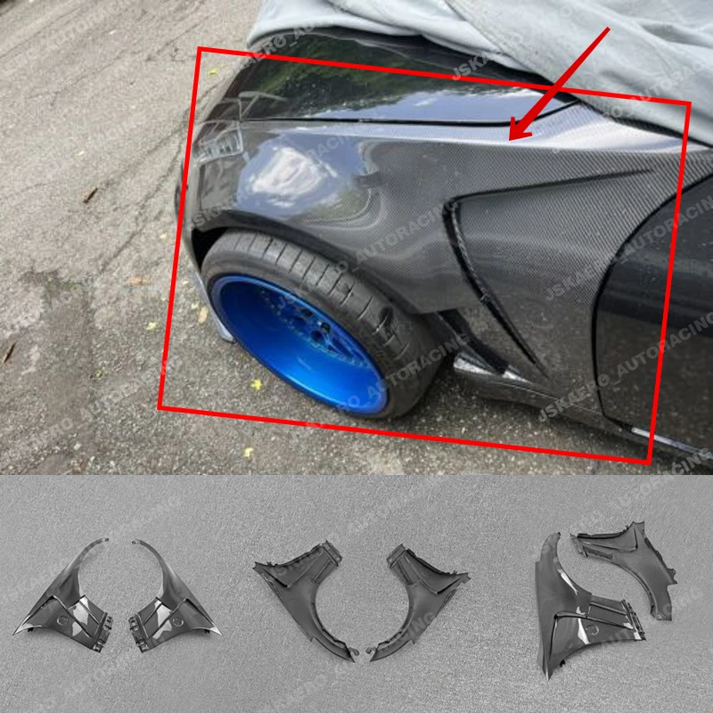For Nissan 350z z33 Front Vented Fender Mudguards Bodykits Carbon Fiber 2pcs car BodyKits
