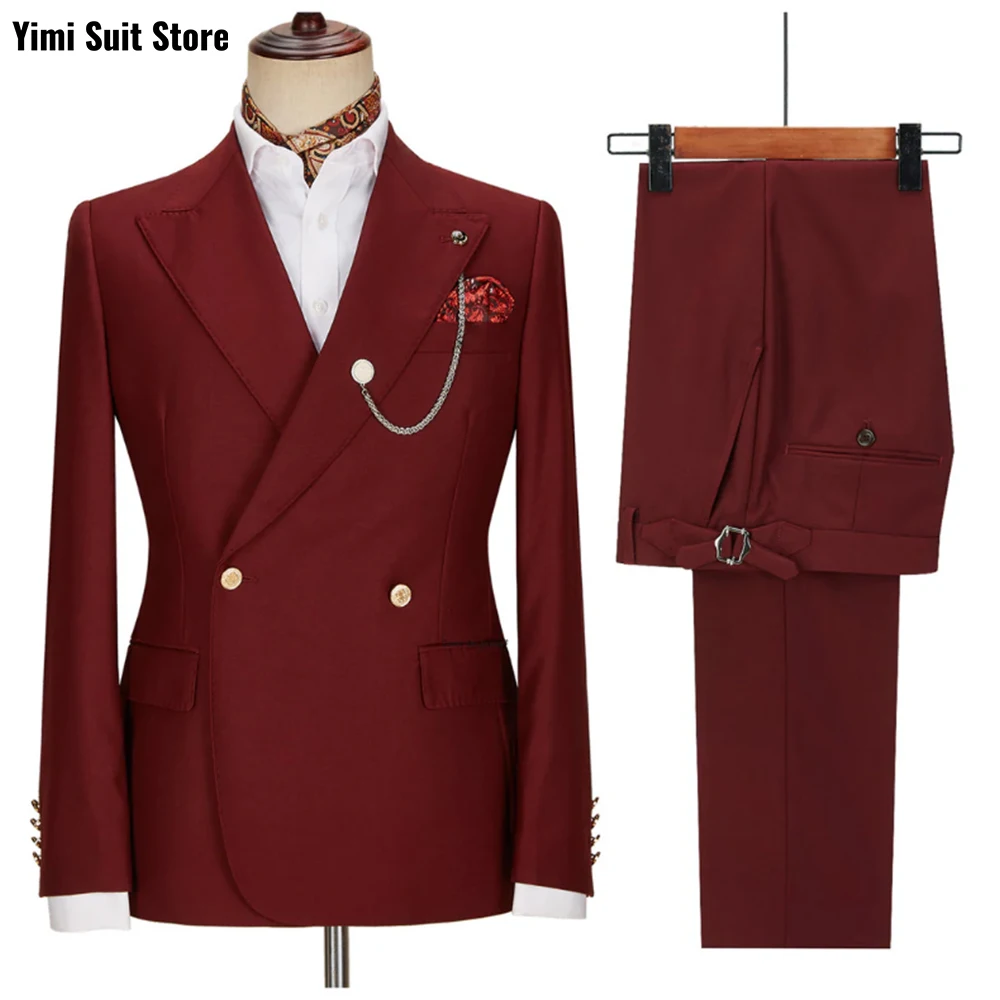 

Men Suit Sets Formal Party Tailor-made Luxury Blazer Pants 2 Pieces Luxury Groom Tuxedo for Weeding Casual Suits Jacket+Pants