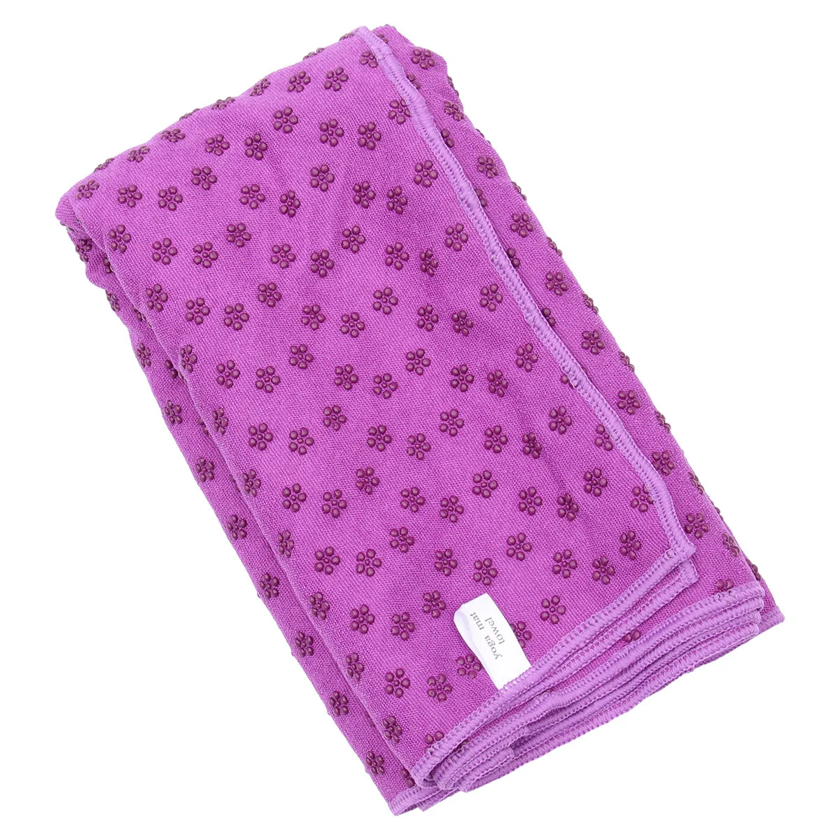 1Pcs Yoga Mat Plum-Shaped PVC Particle Design Anti-Slip Wear-Resistant Fitness Pilates Blanket Purple 183x61cm Lightweight