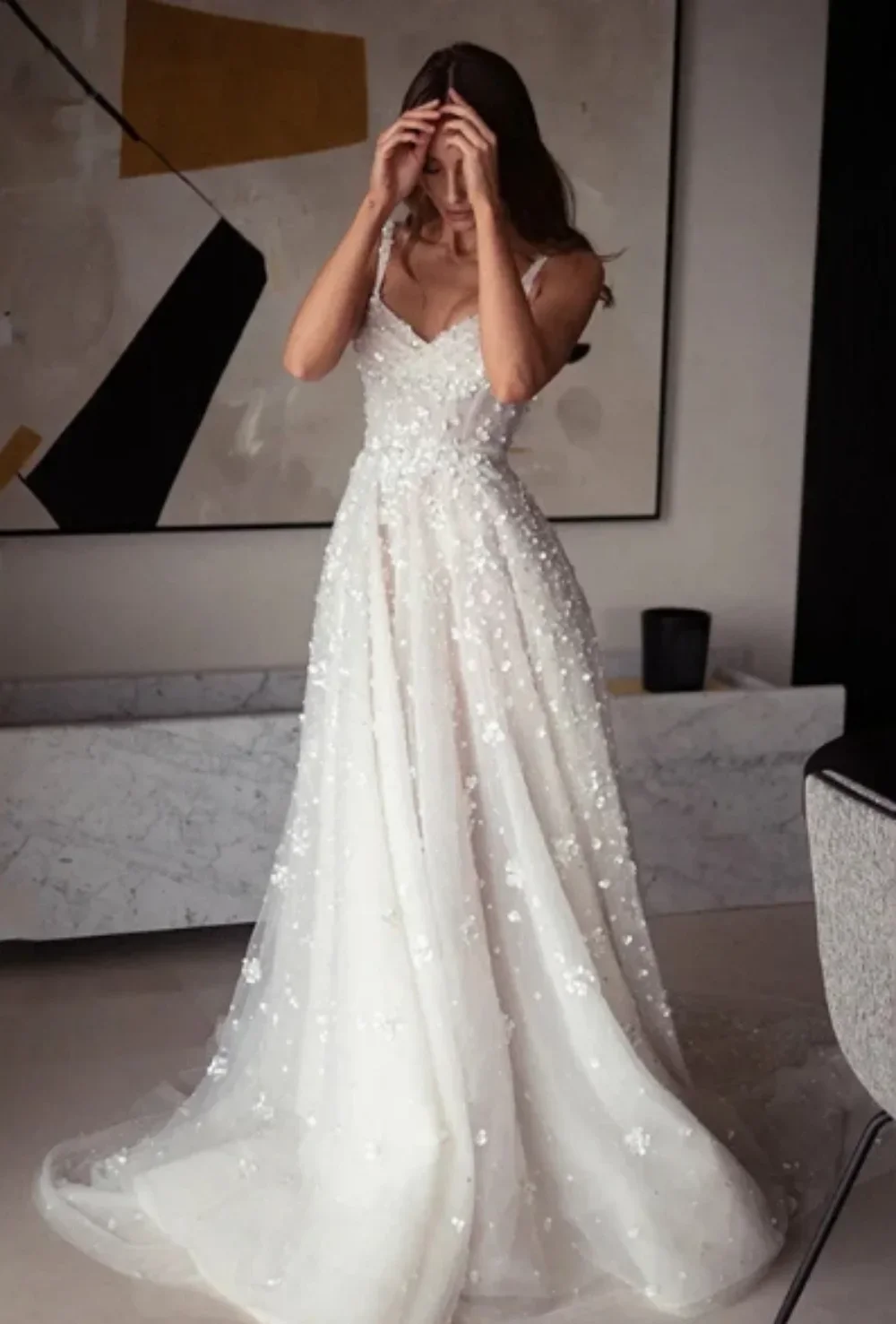 Robes de mariée A-Line personnalisées avec appliques en dentelle, chérie, dos nu, robes de patients, robe éducative exquise