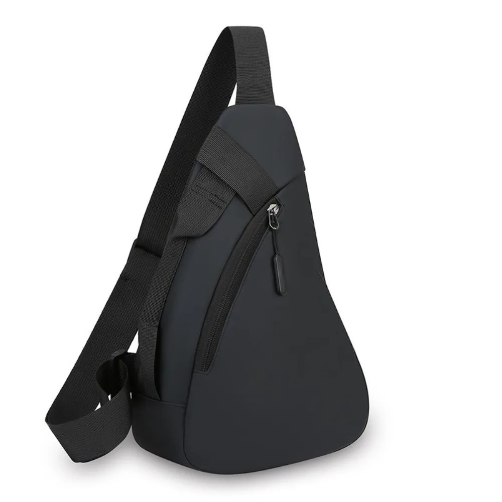 

Droplet Shaped Men Chest Bag Solid color Korean Style Sports Shoulder Bag Large Capacity Multifunctional Crossbody Bag Travel
