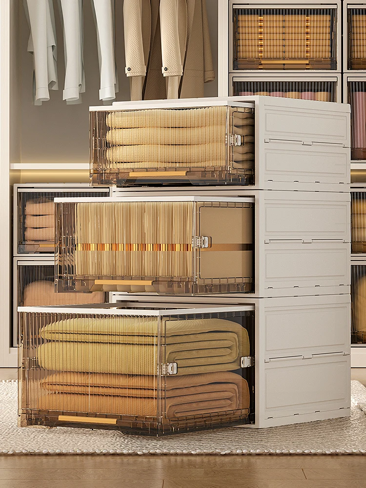 

Transparent Foldable Der Sle Clothing Storage Box Home Wardrobe Organizer PP Material for All Ki of Clothes And Acces...