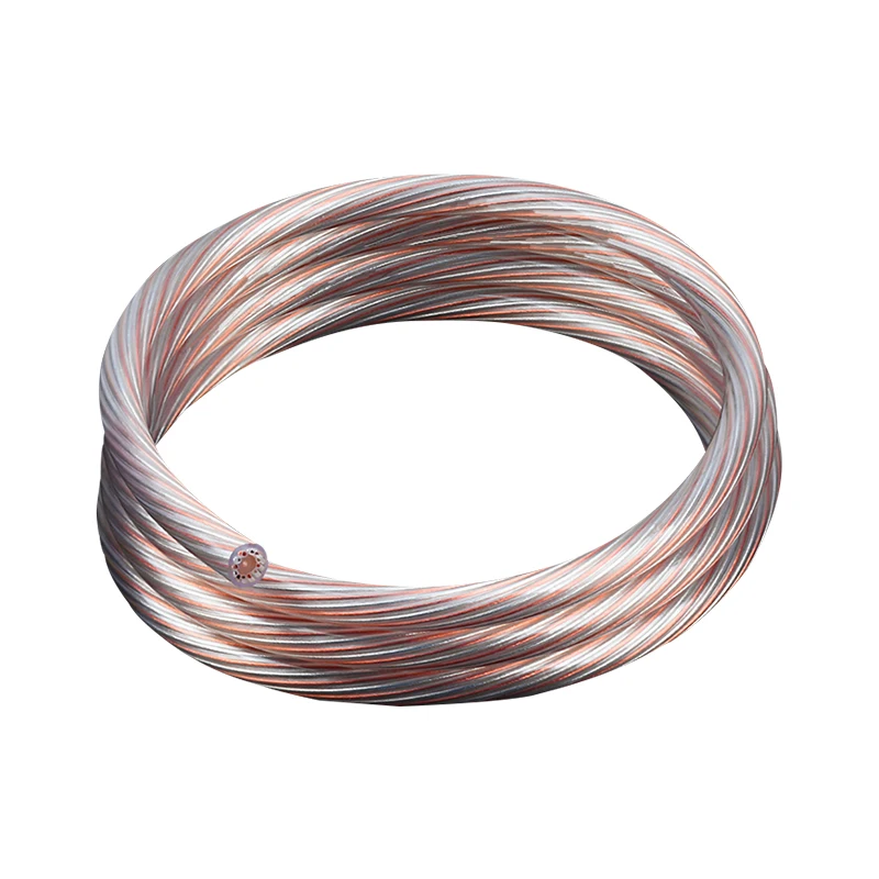 DIY 7NOCC+OCC versilberter gemischter Webdraht High-Fidelity-Lautsprecher-Massenkabel Hochleistungsverstärker-Schallkabel