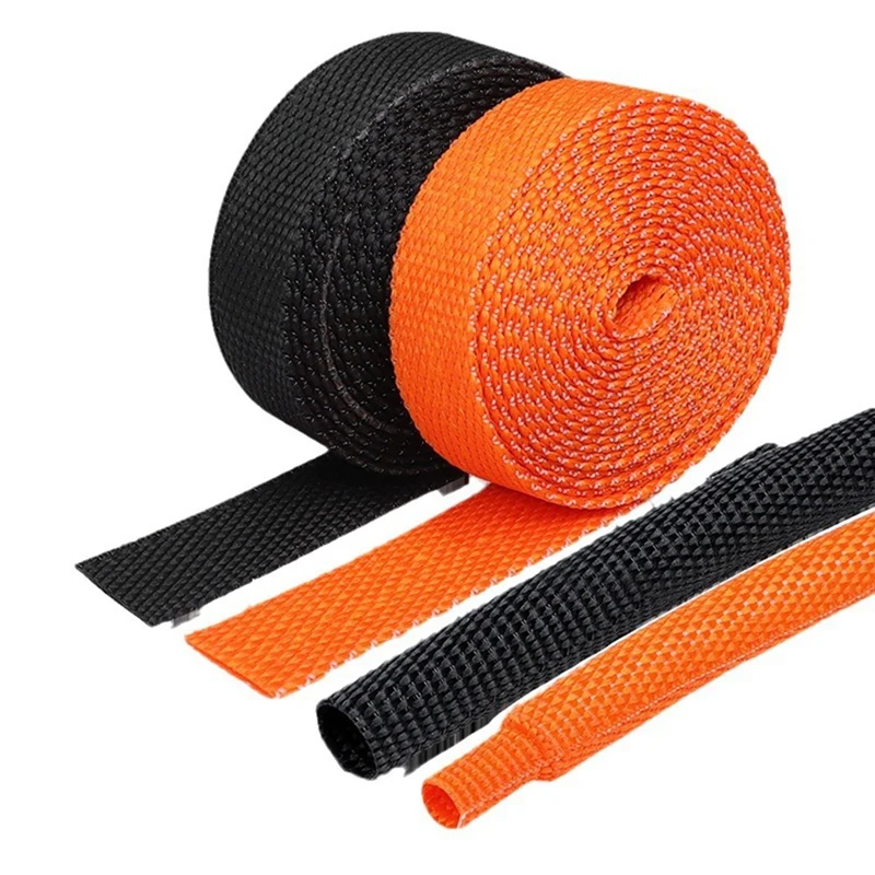 WISH Shrinkable Braided Cable Sleeve Insulation Fireproof Protective Sleeve For Heat Shrinkable Tube Cable Finisher