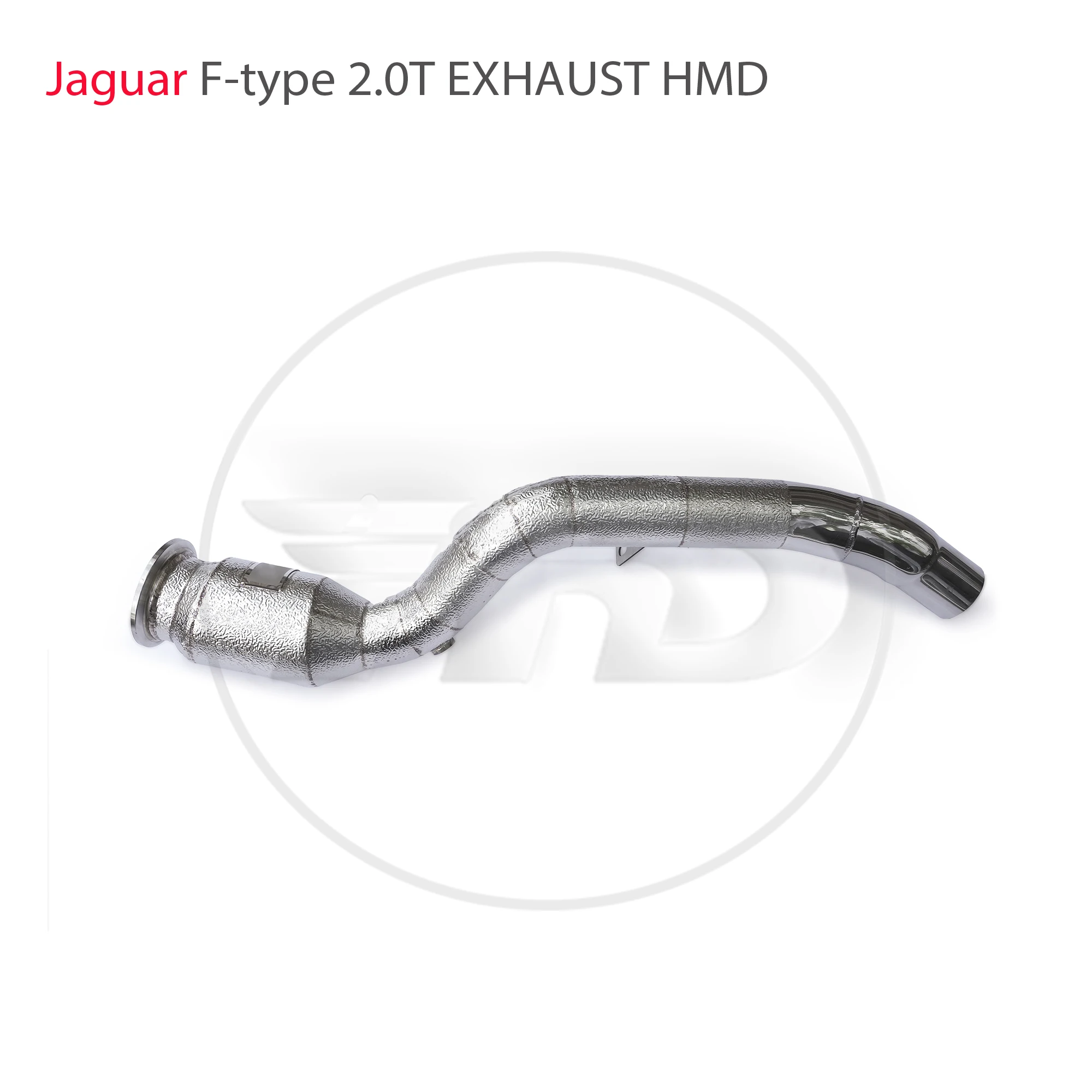 High Flow Performance Downpipe for Jaguar F-type 2.0T HMD Exhaust System Catalyst Converter