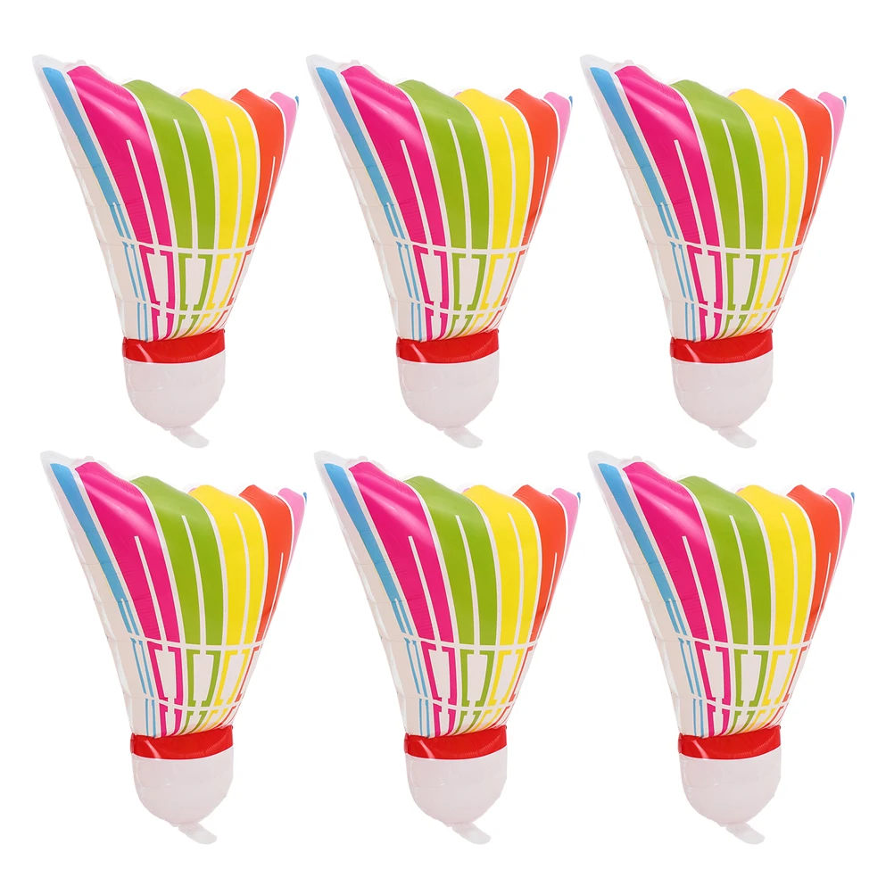 

6Pcs Giant Inflatable Badminton Balloon Easy Setup Sports Birthday Party Decorations Foil Shuttlecock Balloons