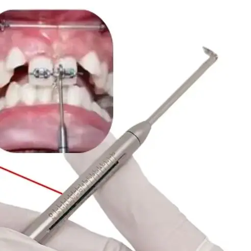 

Стоматологический ортодонтический динамометр для измерения натяжения эластичных лент, измеритель силы из нержавеющей стали, инструменты для оральных измерений