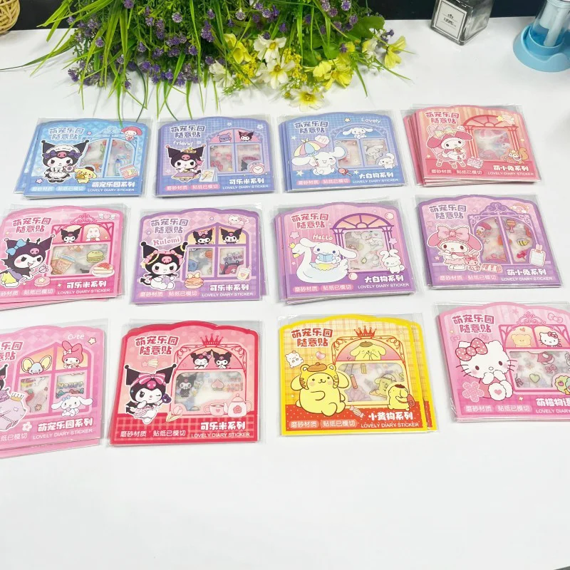 

40pack/ лот Sanrio мелодии Kuromi стикеры милые Kitty корицы Cinnamoroll скрапбукинги DIY дневник декоративный стикер альбом Stick Label