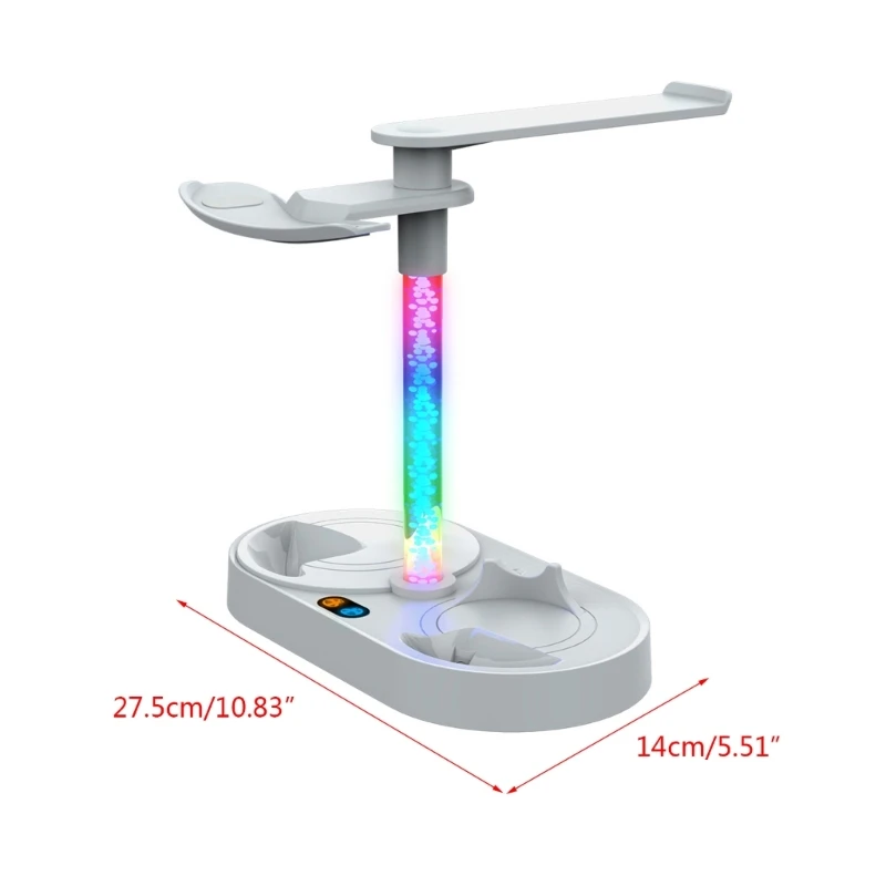 Зарядная станция Магнитная зарядная док-станция Зарядная база RGB для гарнитур PSVR2