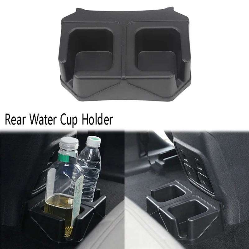 

Car Rear Water Cup Holder Drink Bracket Storage Box For Ford Bronco 2021-2023 Spare Parts