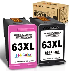 ALIZEO 63XL Cartridges Compatible For HP 63 HP63 XL Ink Cartridge Deskjet 2130 2131 3630 4250 5230 5232 5255 3632 3633 Printer