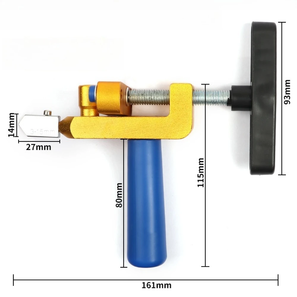 2 in 1 Glass Ceramic Tile Cutter with Knife Wheel Diamond Roller Cutter Cutting Machine Opener Breaker Tools Accessories