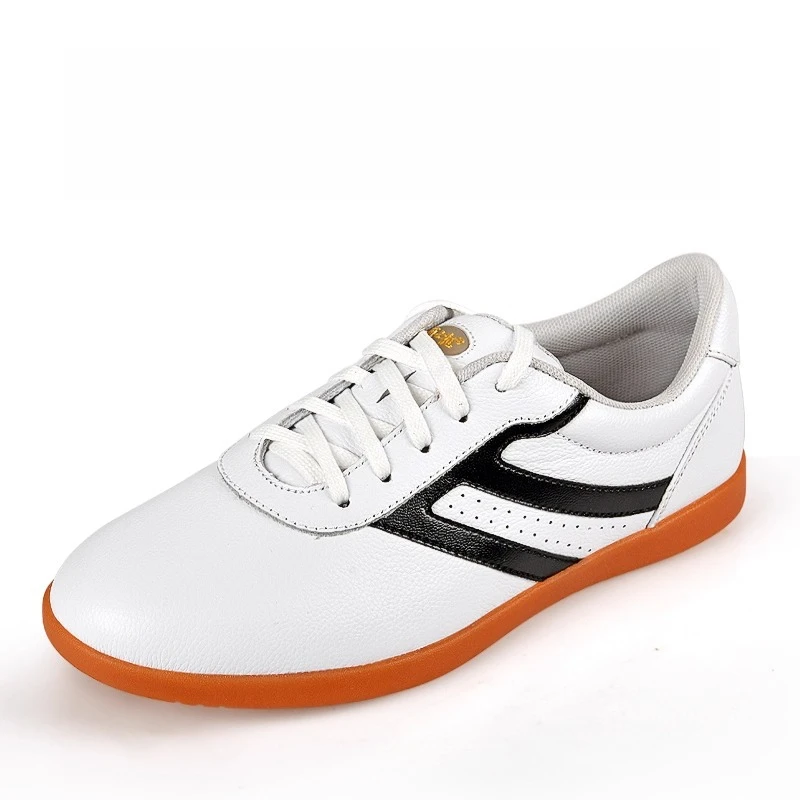 

Обувь для тай-чи из натуральной яловой кожи для кунг-фу, ушу, боевые искусства, мягкая гибкая подошва, легкая мужская и женская обувь