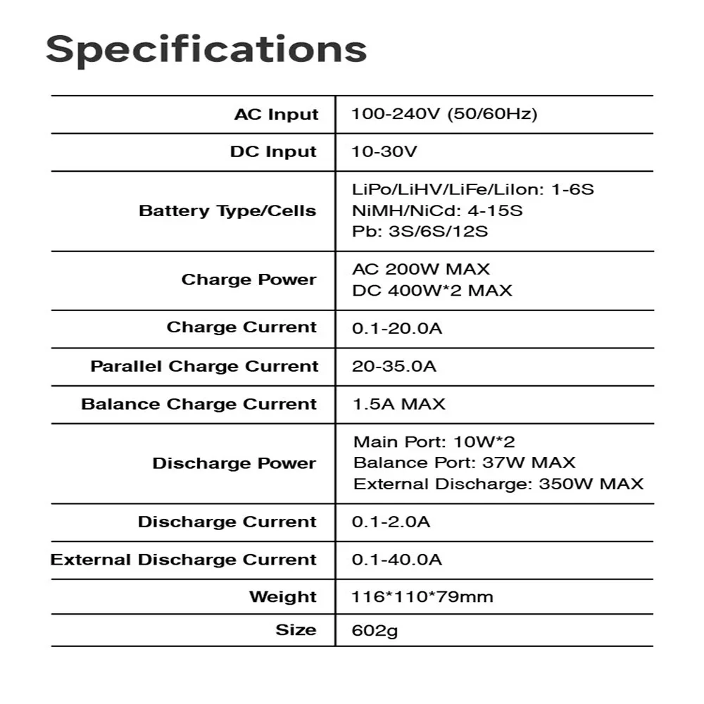 Skyrc-インテリジェントバランス充電器,d200neo,デュアルチャネル,ac 200w,dc800w,20A,2-6s航空機モデル