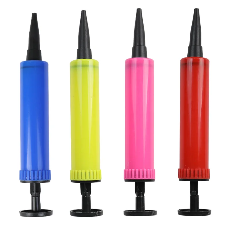 بالون مضخة بالون نافخة اليد دفع مضخة هواء حفل زفاف عيد ميلاد الديكور الاطفال استحمام الطفل بالون اكسسوارات أدوات