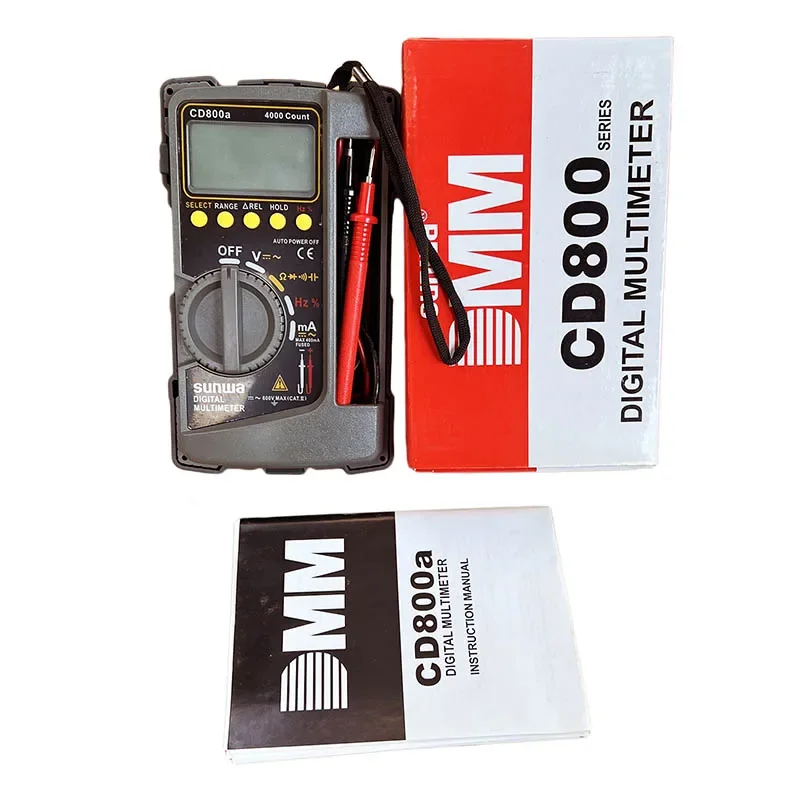 CD800a Digital Multimeter Electrical Capacitance Frequency Measurement Hand Strap Instruction Manual