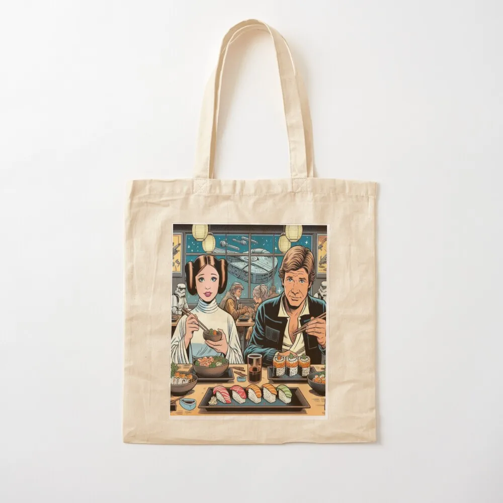 Space Date（Leia and Han Solo） Tote Bag Women's handbag Women's tote bag women bag Custom