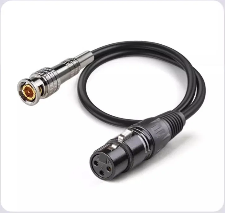 Kabel mikrofonowy XLR do BNC, Q9 męski do XLR 3-pinowy męski/żeński, kabel sygnałowy audio do monitoringu, miksera, wzmacniacza — zdjęcie produktu 2