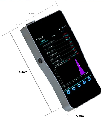 HP350UV UV light Tester analisi di irradiazione ultravioletta misuratore di illuminamento spettrale UVA UVB UVC 200-400nm