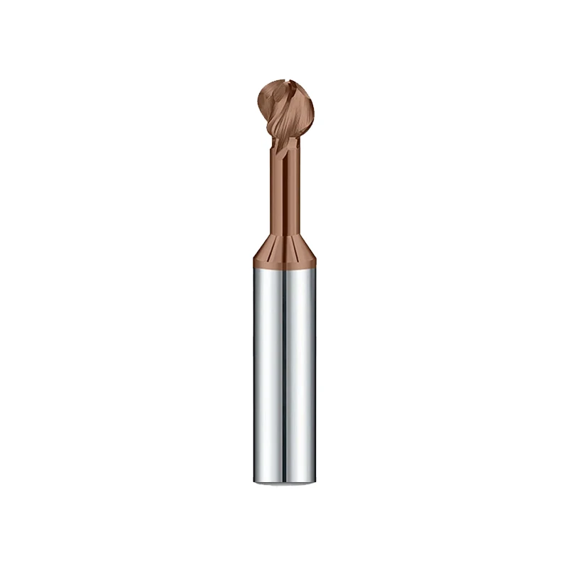 Arched Ball Head Tungsten Steel Coated Lollipop Milling Cutter Carbide CNC AZZKOR Arch Cutter Aluminum Ball End Milling Cutter