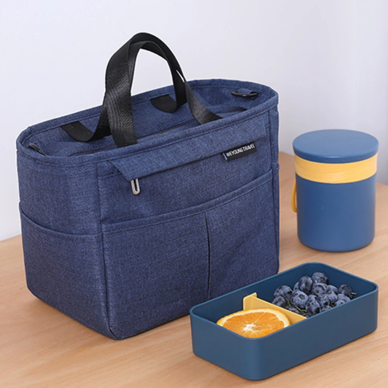 Borsa termica isolata scatola per il pranzo portatile borsa termica per alimenti da Picnic borsa a tracolla di grande capacità Bento per le donne