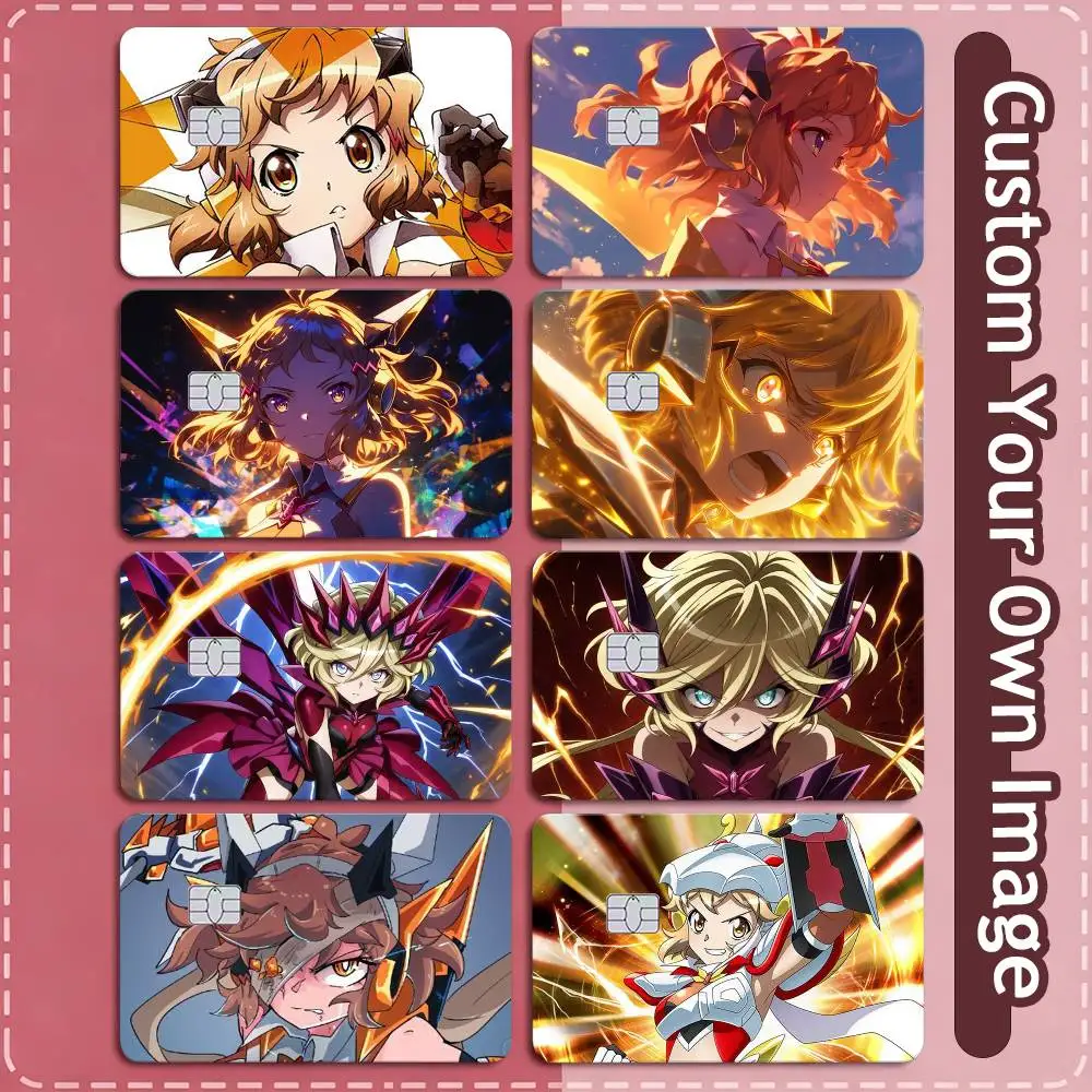 Senki Zesshou Symphogear SYMPHOGEAR Credit Card HD Stickers Game Card Decal Small Chip Waterproof Sticker Gift