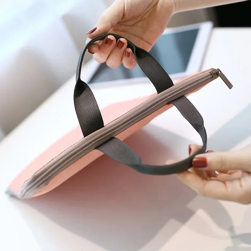 Folder Storage Document Holder Fabric Pouch Package for A4 Paper Portable Pocket Bill File Folder Office & School Supplies