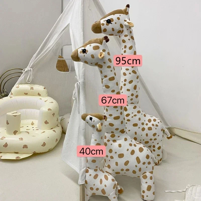 

Children Plush Animal Doll Toy Big Size 40-85cm Cartoon Giraffe Baby Appease Plush Toys Soft Stuffed Giraffe Sleeping Doll Toys