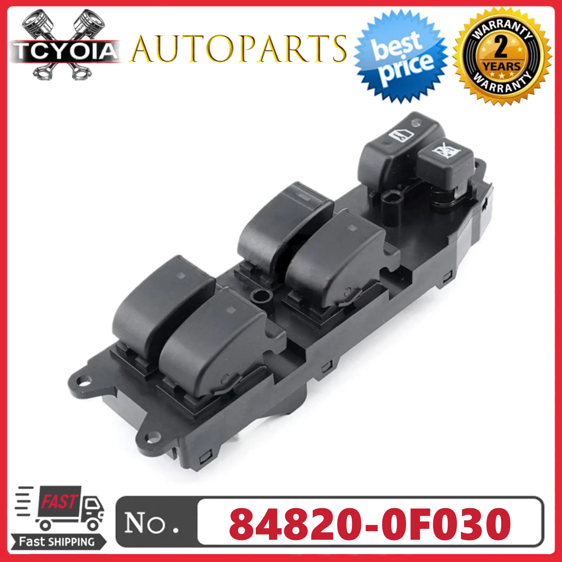 

LHD Master Power Window Lifter Switches 84820-0F030 84820-02100 For Toyota Corolla 1995-2004