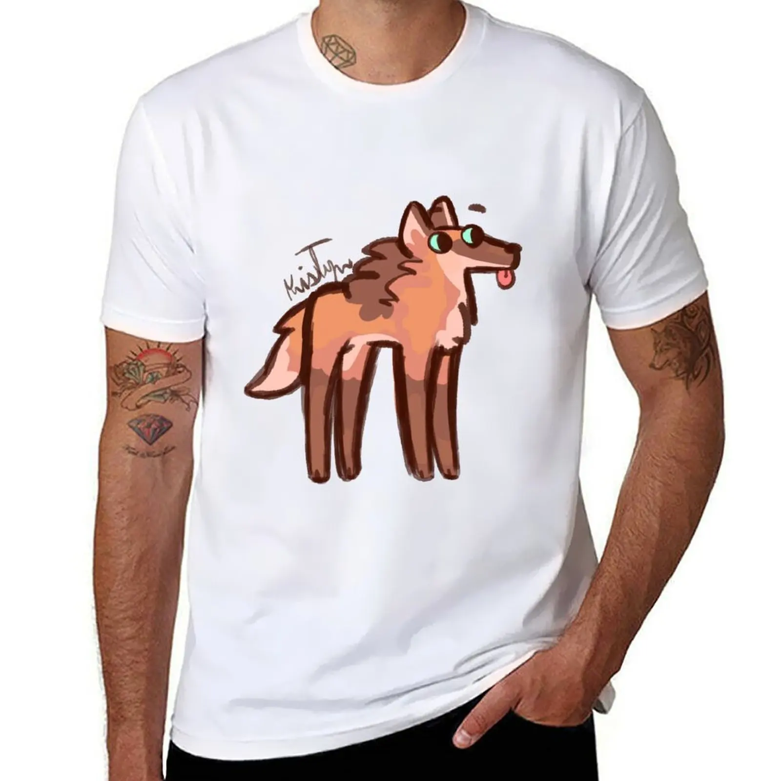 

cotton wolf funny luxury Maned shirt shirts T-Shirt t t man shirts t designer derp