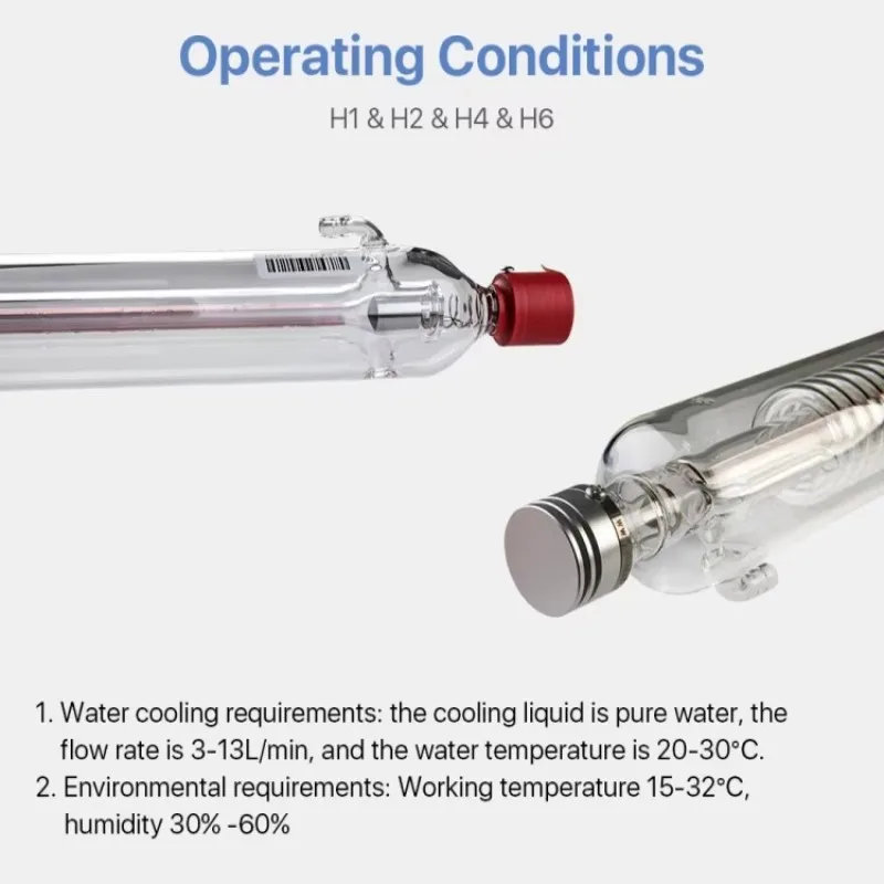 USA Warehouse Products Parti di apparecchiature per tubi di CO2 in vetro da 100 W per parti di attrezzature per taglio e incisione