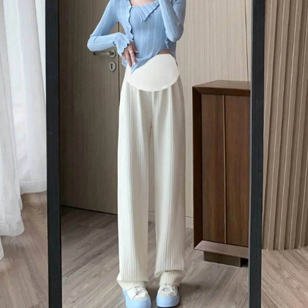 

Women Long Pants High Waist Elastic Band Pregnancy Pants Stylish Comfortable Adjustable Trousers for Expecting Pregnant Women