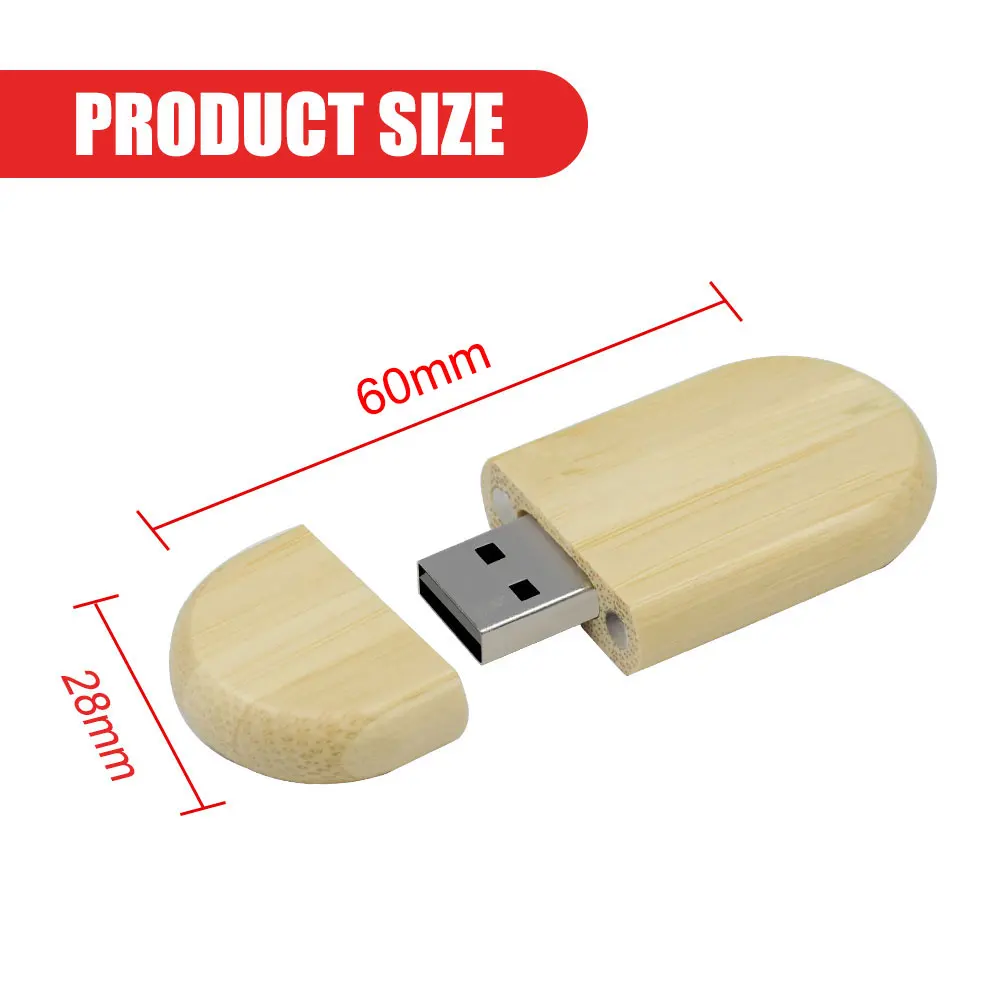 ฟรีโลโก้ไม้/ไม้ไผ่ USB Flash Drive 2.0 Pendrive 4GB 8GB ไดรฟ์ปากกา 16GB 32GB 64GB 128GB Memory Stick การถ่ายภาพของขวัญ