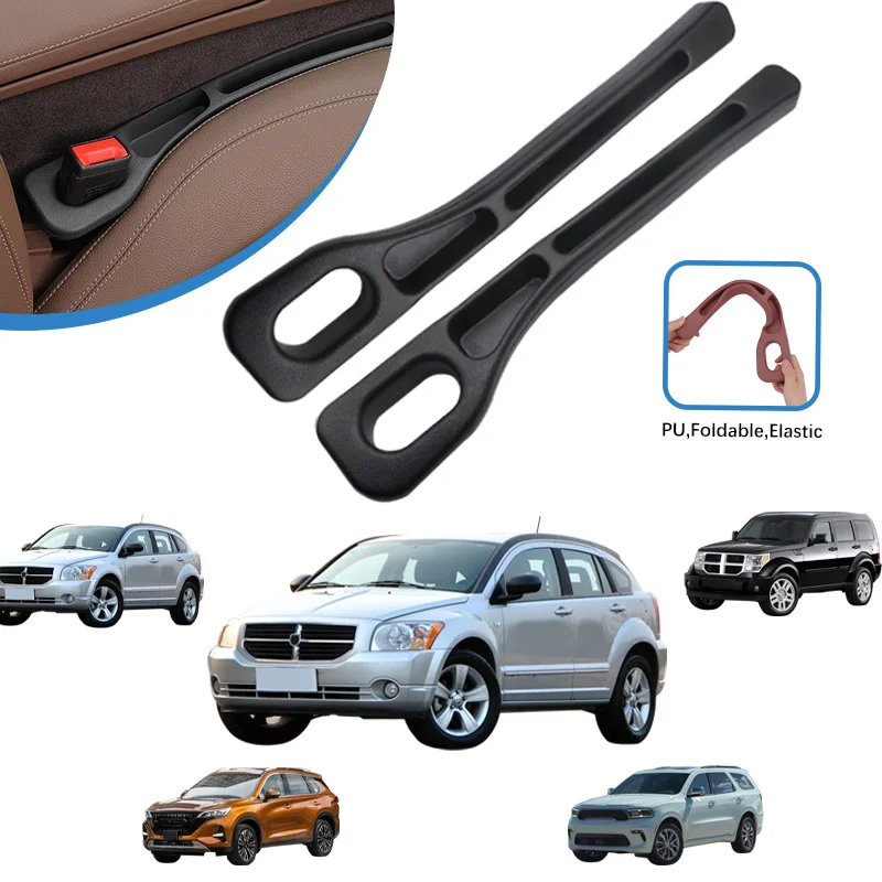 

2Pcs Car Seat Gap Filler Between Seats For Dodge Avenger Caliber Charger Durango Journey Grand Caravan Challenger RAM1500