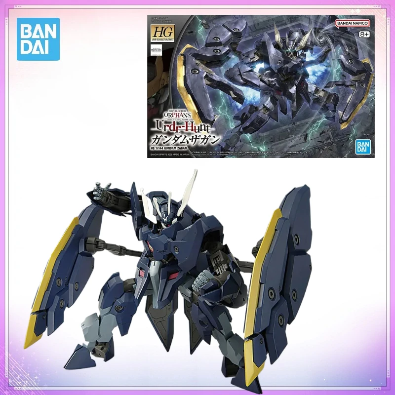 In Stock Bandai Genuine Gundam Model Kit HG IBO 1/144 Gundam Zagan Gunpla Anime Action Prize Figure Collection Gifts MVC Figures