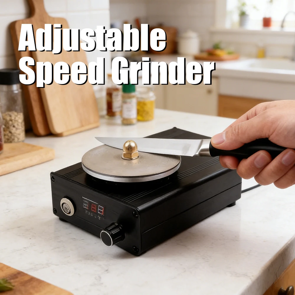 AC 100-240V Electric Knife Sharpener Carving Knife Quick Sharpening Machine Diameter 70MM Mini Grinding Machine 0-3000RPM