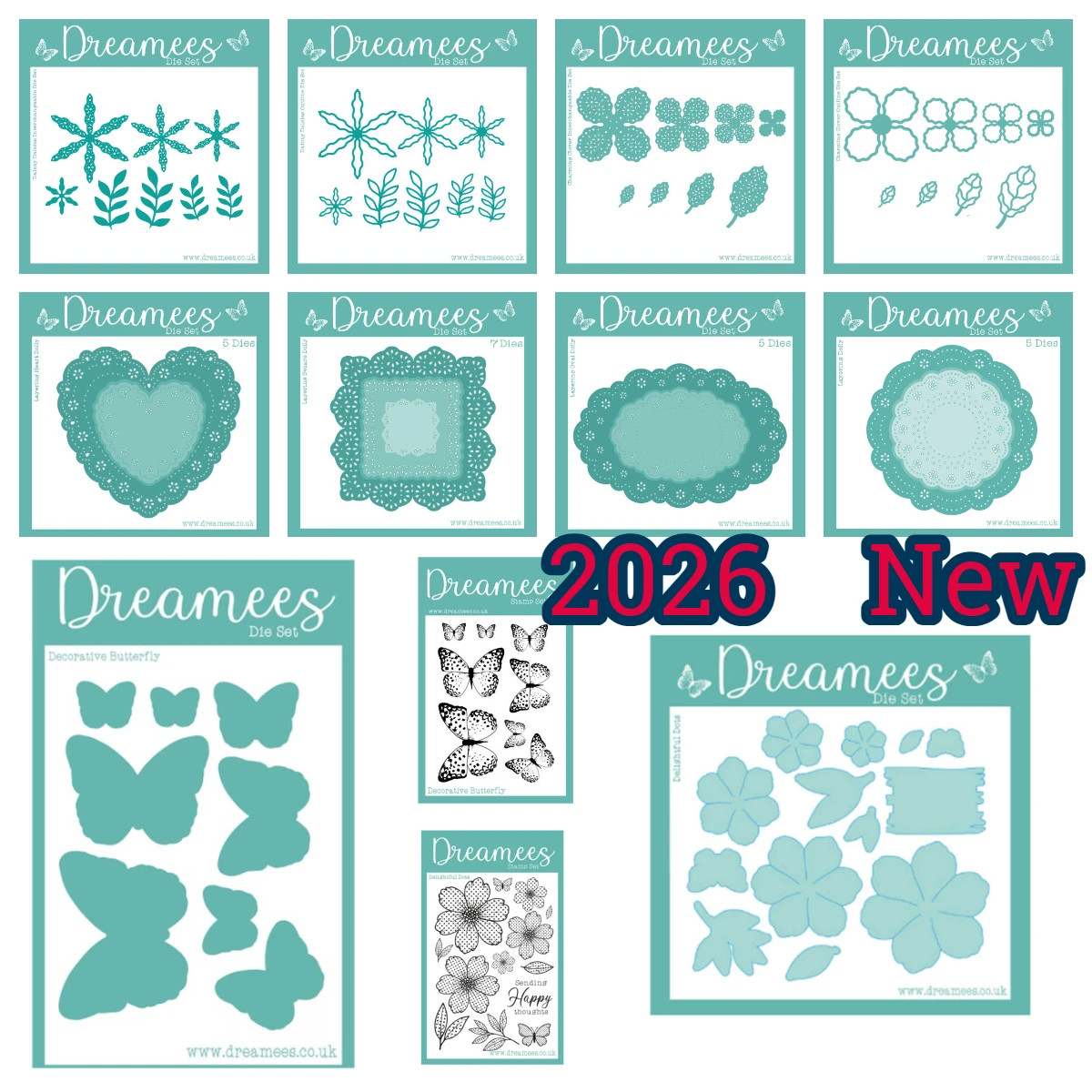 Dainty Daisies Interchangeable Die Set Metal Cutting Decoration Scrapbook Diy Paper Card Album Mould Craft 2026 New Arrival