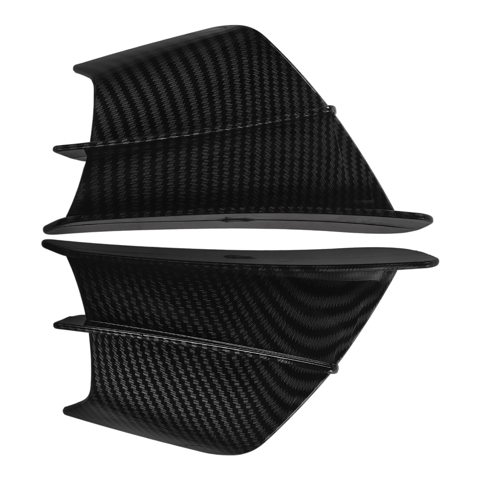 

2PCS Carbon Fiber Spoiler Styling for Motorbike Fairing Lightweight Durable Unique Texture Aerodynamic Performance