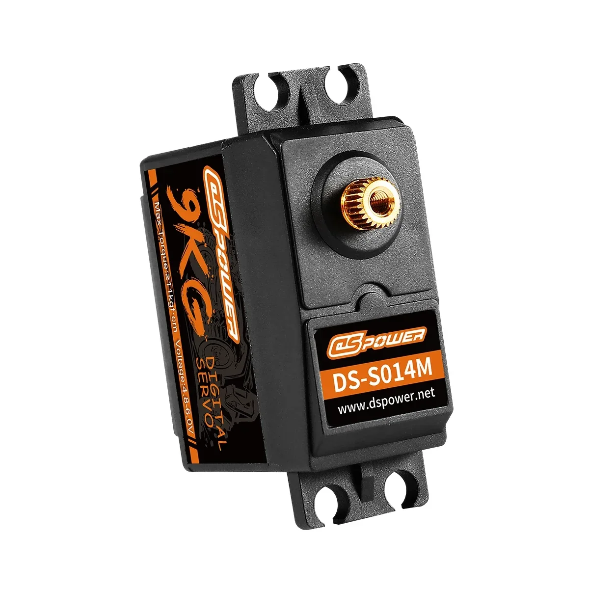 DSPOWER 9KG High Speed Servo Metal Gear Digital Servo RC Servos for 1/8 1/10 RC Cars Plane Airplane Robot Glider With 25T Arm