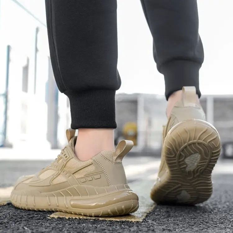 

2025 New Men's Running Sneakers Comfortable Outdoor Sneakers Mesh Breathable Popcorn Shoes Wear-resistant Jogging Shoes