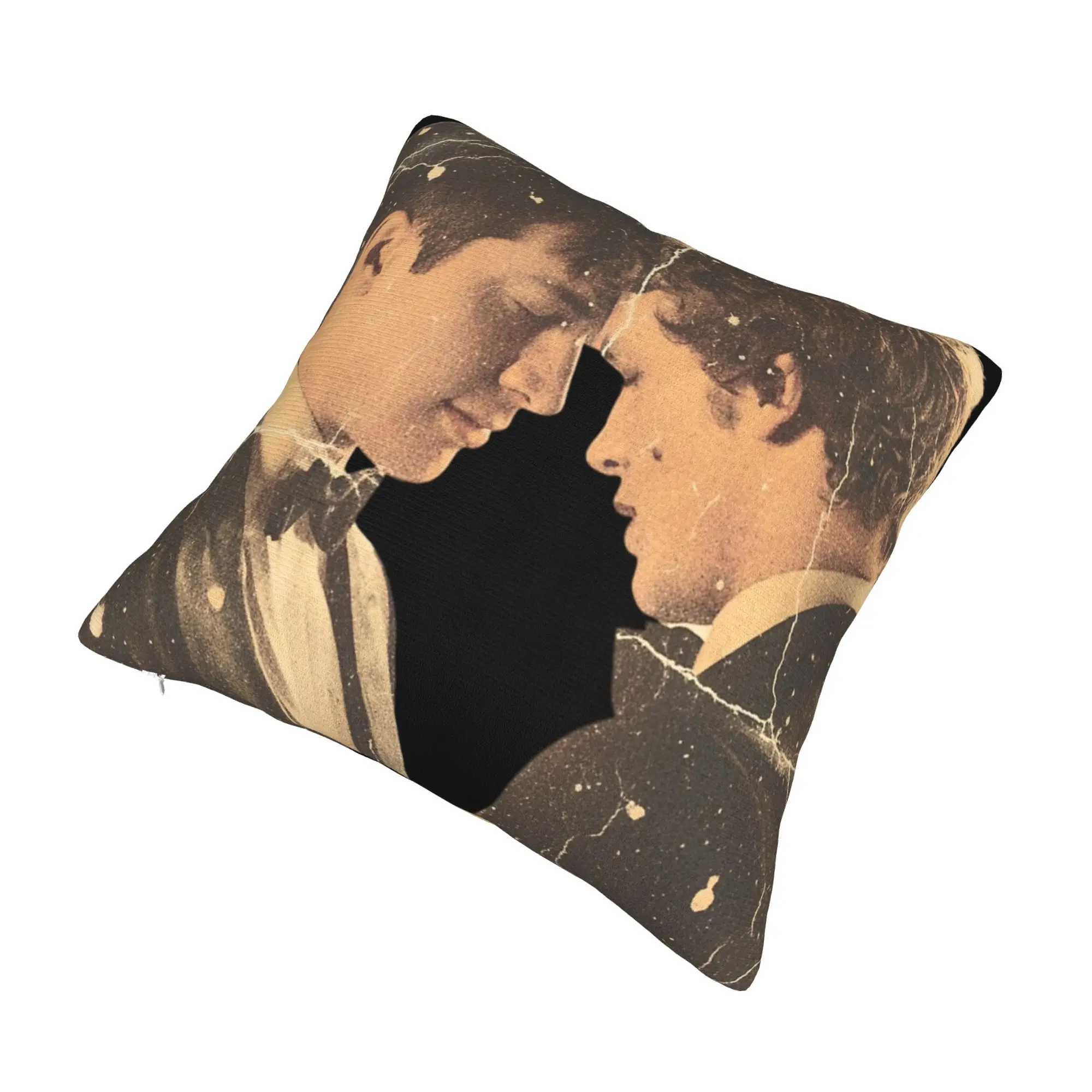 Retro Shane & Ilya Heated Rivalry Pillowcase Printed Polyester Cushion Cover Decorations  Pillow Case Cover Home Square 40X40cm