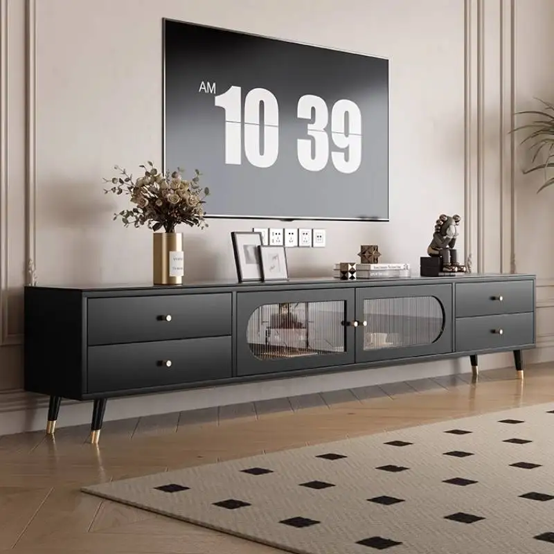 

Simple European Tv Cabinet Natural Minimalist Small Black Tv Cabinet Designer Vintage Unique Muebles Para Hogar Furniture Home